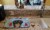 Winter Holiday Longhair Black and Tan Dachshund Dish Drying Mat Perspective: back