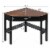 Costway Corner Computer Desk Laptop Writing Table Wood Workstation Home Office Furniture Coff Perspective: back