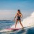 Goplus 41'' Super Lightweight Bodyboard Surfing W/Leash EPS Core Boarding IXPE Pink Perspective: back