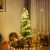 Gymax  5' Christmas Tree PVC Artificial Holiday Decor Slim Pencil Tree Metal Stand Perspective: back