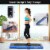 SuperFit 2.25HP 2 in 1 Dual Display Folding Treadmill Jogging Machine W/APP Control Dual Disp Perspective: back