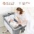 Baby joy Portable Baby Bed Side Sleeper Infant Travel 10° Inclined Bassinet Crib W/Carrying Perspective: back