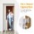 Costway Baby Retractable Mesh Gates Pets Safety Gate w/ Easy Latch & Flexible Design Perspective: back