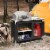 Goplus Portable BBQ Camping Grill Table Kitchen Sink Station w/ Storage Organizer Basin Perspective: back