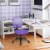 Costway Mesh Office Chair Low-Back Armless Computer Desk Chair Adjustable Height Perspective: back