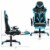 Gymax Massage Gaming Chair Reclining Racing Chair High Back w/Lumbar Support Footrest Perspective: back