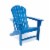 Hampton Navy Poly Outdoor Patio Adirondack Chair and Table Set Perspective: back