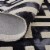Feizy Lorrain Tufted Greek Key Wool Area Rug - Noir Black Perspective: back
