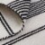 Freizy Rugs Black/White Duprine Eco-Friendly PET Outdoor Area Rug Perspective: back