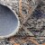 Feizy Rugs Arazad Tufted Tribal Diamond Accent Rug - Black/Orange/Teal Perspective: back