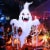 Costway 5 FT Tall Halloween Inflatable Hanging Ghost Blow-up Yard Decoration w/LED Light Perspective: back