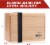 Monster Wooden Double Deck Box w Strong Magnetic Lid & Security Band-Holds 250 Sleeved Cards Perspective: back
