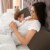 PiccoCasa Microfiber Pillowcase for Long Pillow with Zipper Closure Perspective: back