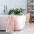 PiccoCasa 100% Cotton Soft 600 GSM Absorbent Bath Towel Set Perspective: back