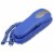 Slimline Blue Colored Phone For Wall Or Desk With Memory Perspective: back