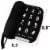 Big Button Phone for Wall or Desk with Speaker and Memory (Black) Perspective: back