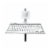 Adjustable Keyboard Stand Add-On for CTA Digital Tablet Floor Stands Perspective: back