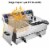 Commercial Electric 23.4L Deep Fryer Dual Tank w/ Timer and Drain Reset Button French Fry Perspective: back