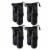 4 Pcs Weight Sand Bag Oxford with Grommet for Outdoor Easy Pop Up Canopy Tent Gazebo Black Perspective: back