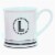 PMI Worldwide Barber Shop Monogrammed Mug - White/Black Perspective: back