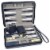 WE Games Magnetic Backgammon Set, Leatherette Case, Carrying Strap - Travel Size Perspective: back