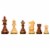 WE Games Wooden English Chessmen, Weighted and Handpolished, 3.5 inch King Perspective: back