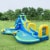 Costway Inflatable Water Slide Kids Bounce House Castle Splash Pool Without Blower Perspective: back