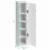 Toilet Tissue Storage Tower Bathroom Storage Floor Cabinet w/ 4 Shelves Perspective: back