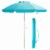 Costway 6.5FT Patio Beach Umbrella Sun Shade Tilt W/Carry Bag Blue Perspective: back