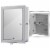 Mirrored Medicine Cabinet Wall-Mounted Bathroom Storage Organizer W/Shelf Grey Perspective: back