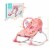 Gymax Adjustable Infant Rocker Bouncer Baby Rocking Chair Toddler w/ Awning Pink Perspective: back
