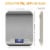 Kitchen Scale, 5kg/11lb Stainless Steel Digital Scale, Food Scale, Waterproof Gram Scale Perspective: back