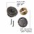 Mantra Enterprise WG-100 Tub Drain Conversion Kit, Oil Rubbed Bronze Perspective: back