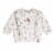 Organic Cotton Top And Pant Set With Ruffles Oatmeal Mix Perspective: back