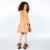 Printed Cats Long Sleeve Fleece Dress Perspective: back