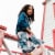 Printed Weasels Flared Skirt Perspective: back