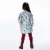 Baby Corduroy Long Sleeve Tunic Printed Flowers Perspective: back