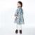 Long Sleeve Baby Corduroy Printed Dress Perspective: back