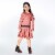 Printed Paws And Hearts Long Sleeve Dress Perspective: back