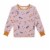 Organic Cotton Two Piece Printed Pajama Set With Cats Perspective: back