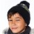 Knit Hat Camo Black And Khaki Perspective: back
