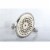 K306C8CK Vintage 6  Dia. Bell Shape Brs Shower Head With 12 Shower Arm Combo, Brushed Nickel Perspective: back