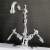 KS1431TAL Tudor Two-Handle Bathroom Faucet with Brass Pop-Up and Cover Plate, Polished Chrome Perspective: back