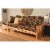 Kodiak Furniture Full-size  Futon Mattress in Brown Peter's Cabin Print Perspective: back