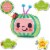 CoComelon Musical Sleep Soother Nursery Rhymes Plush Watermelon Toy WOW! Stuff Perspective: back