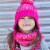 Earflap Knit Hat Brown Perspective: back