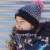 Knit Hat Black Multicolor Perspective: back