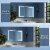 ExBrite 48  W x 32  H LED Lighted Bathroom Medicine Cabinet with Mirror Recessed or Surface Perspective: back