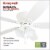 Honeywell 50520 52 inch Glen Alden Ceiling Fan - White Perspective: back