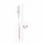 240 Knives - Silver with Pink Handle Moderno Disposable Plastic Dinner Knives Perspective: back